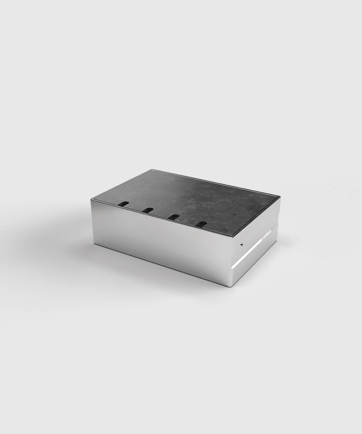 Bodensteckdose/ Bodentank 8804B; 3x Schuko, 1x RJ45 2fach,