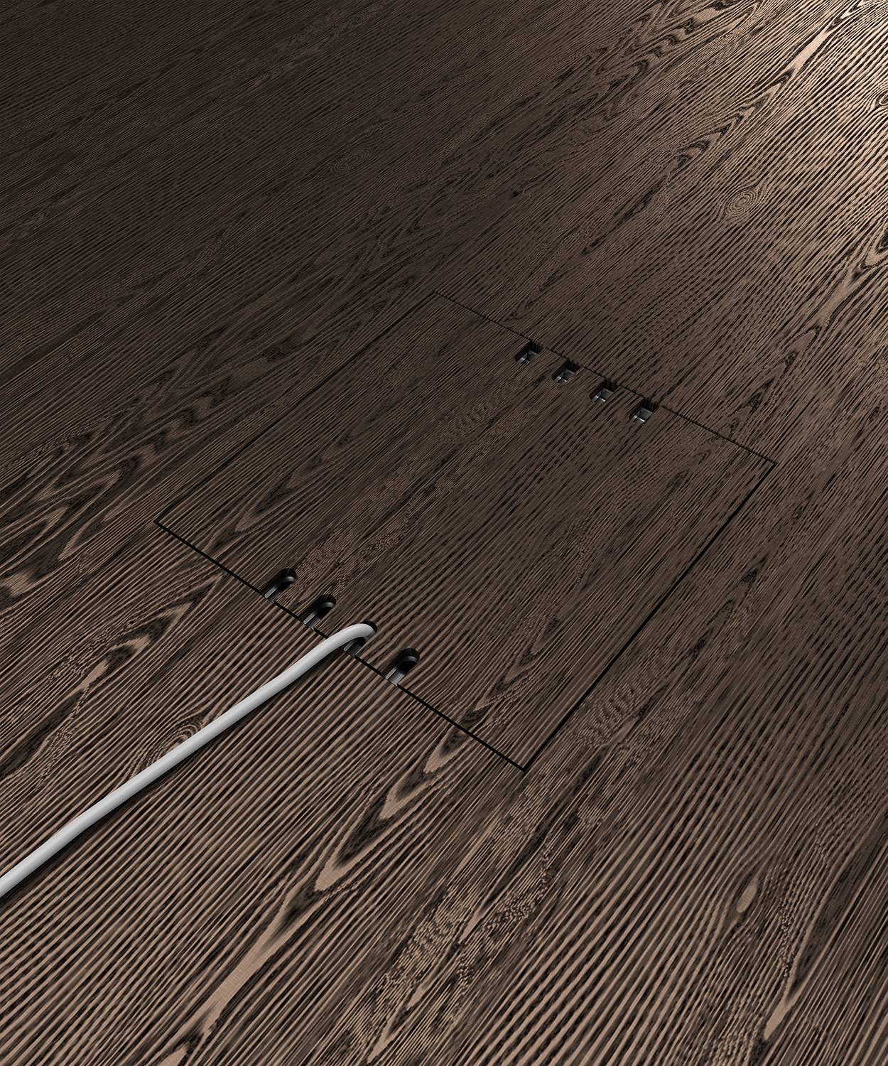 Bodensteckdose/ Bodentank 8808B; 8x Schuko,