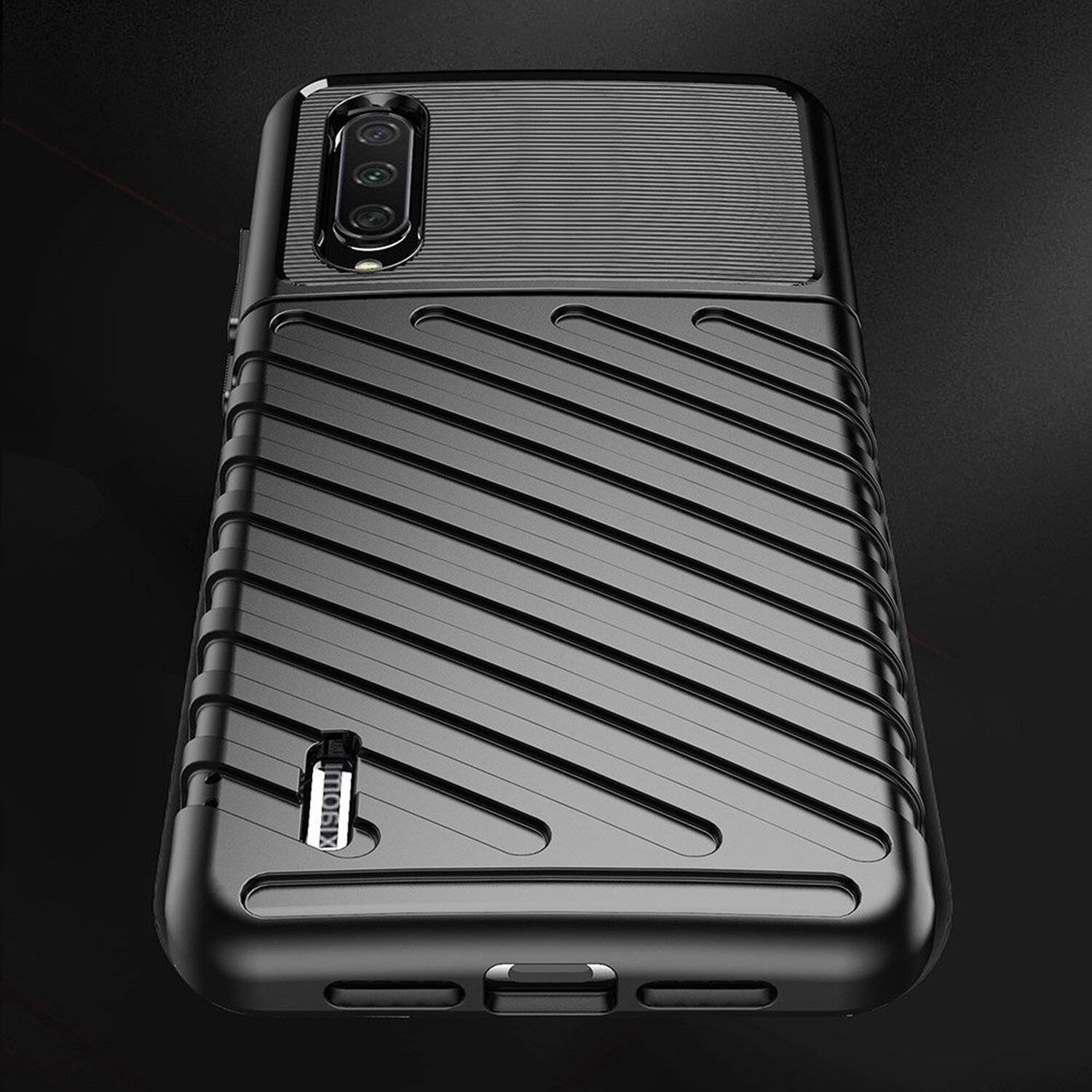 Hybrid Armor Etui SchutzHülle "Thunder" Case + 9H Schutzglas Handyhülle Matt Robust Rutschfest für Samsung Galaxy S21 FE