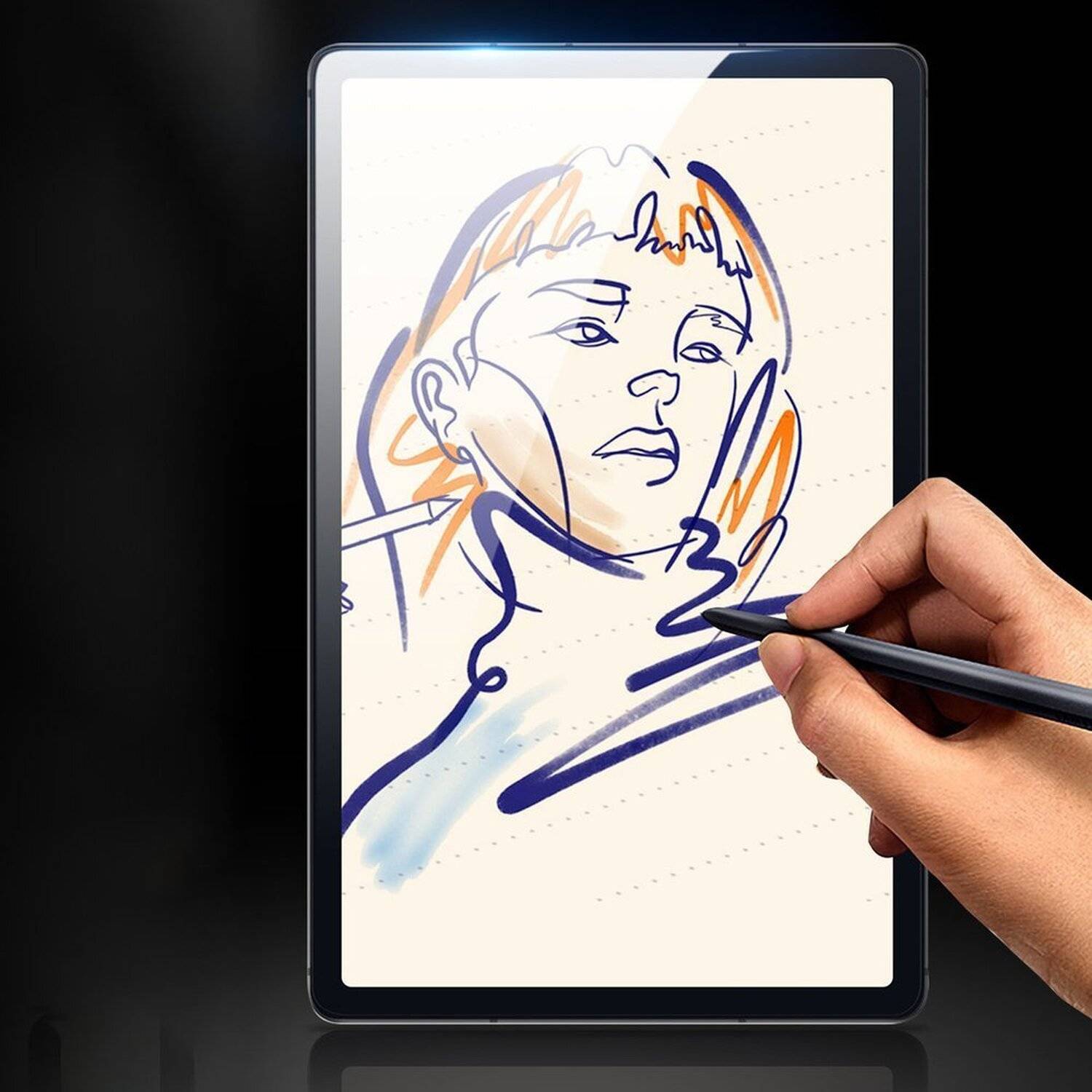 Dux Ducis Schutz Glas Schutz Display Folie für SAMSUNG TAB S7 FE Tablet Tempered Glass 9H