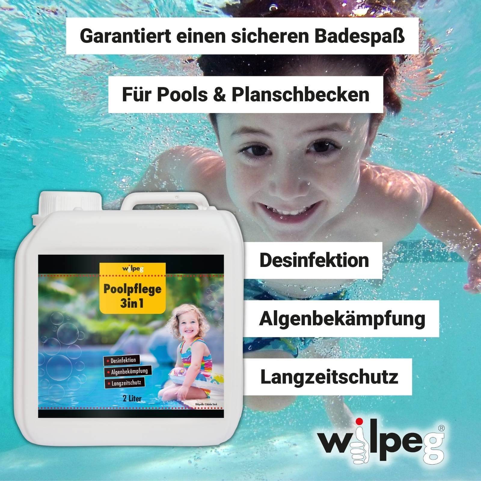 Wilpeg Poolpflege 3in1 2 Liter