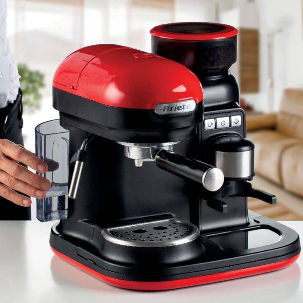 Ariete Espressomaschine Moderna 1080W 800 ml Rot und Schwarz