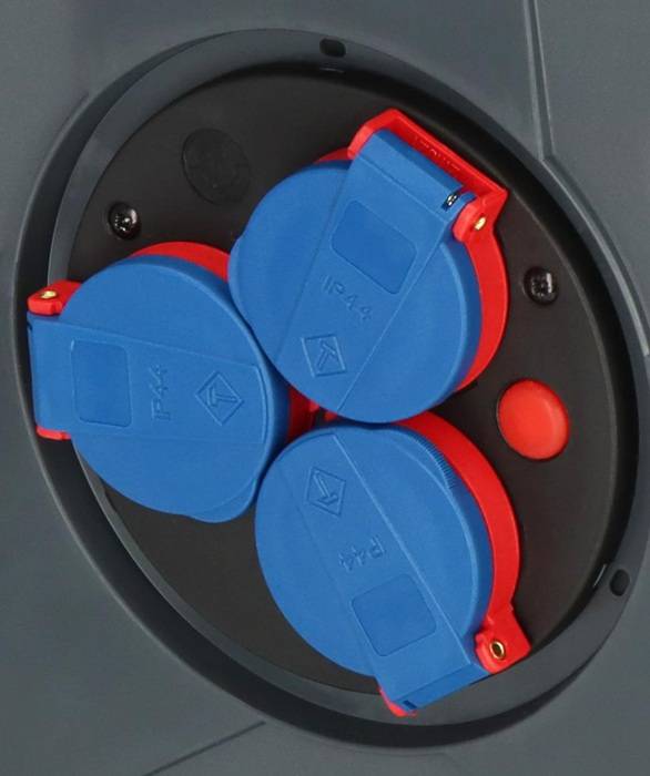 Kabeltrommel BAT H07RN-F 3G2,5 Kabel-L.30m IP44 m.3Schuko-Steckd. BRENNENSTUHL