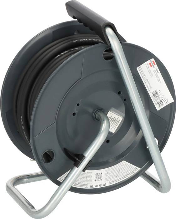 Kabeltrommel BAT H07RN-F 3G2,5 Kabel-L.30m IP44 m.3Schuko-Steckd. BRENNENSTUHL