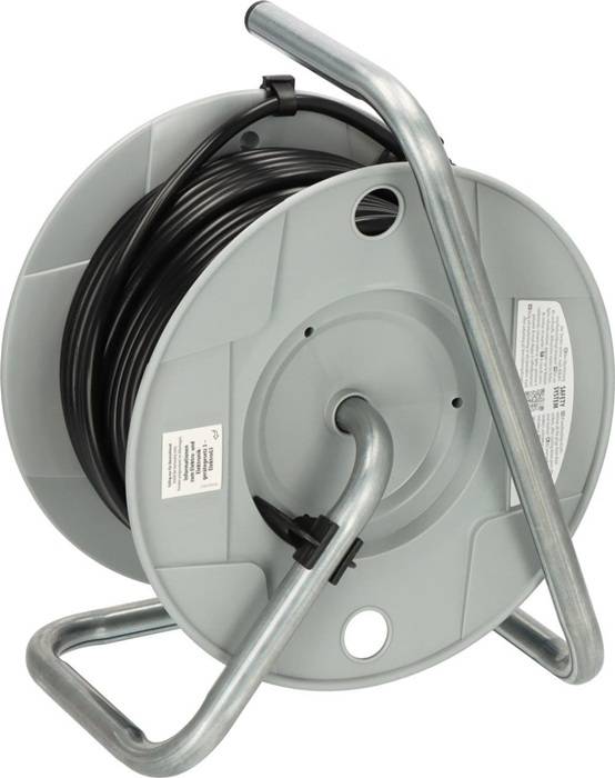 Kabeltrommel BAT AK 260 H05VV-F 3G1,5 Kabel-L.40m m.4Steckdosen Ku. grau f.innen