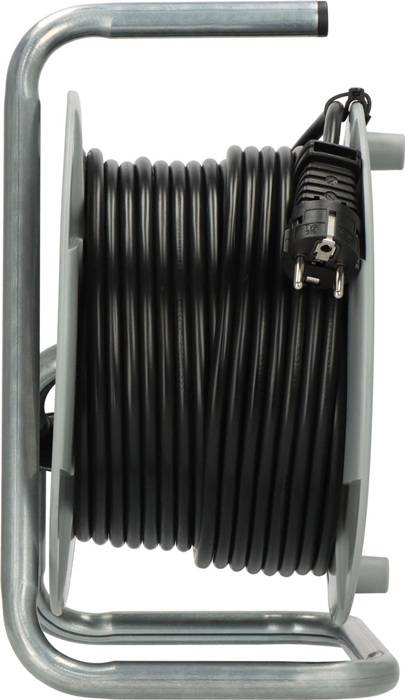 Kabeltrommel BAT AK 260 H05VV-F 3G1,5 Kabel-L.40m m.4Steckdosen Ku. grau f.innen