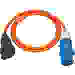 Brennenstuhl Camping Adapterkabel / CEE-Adapter mit CEE-Stecker und Schutzkontakt-Kupplung (1,5m Kabel in orange, H07RN-F 3G2,5, 230V/16A, für ständ
