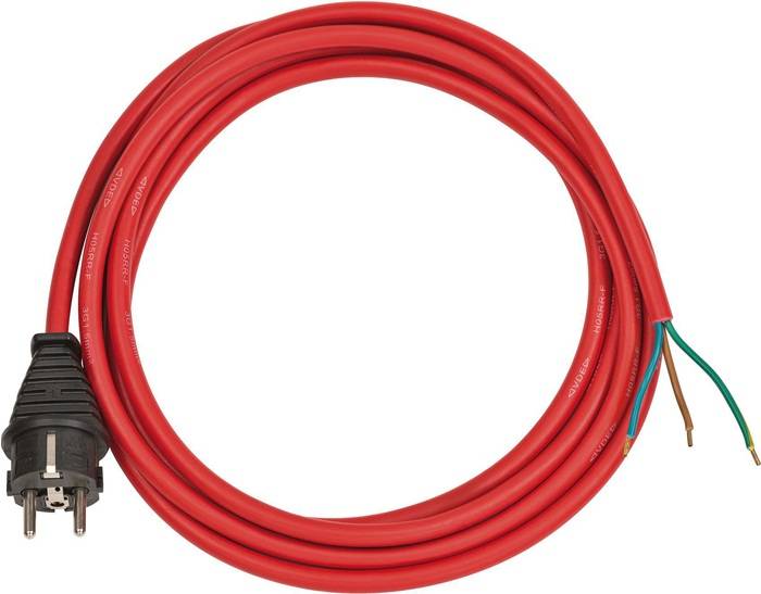 Anschlusskabel H05RR-F 3G1,5 Kabel-L.3m Gummi rot Brennenstuhl