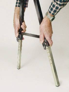 Arbeitsbock MB 120 KH Tragfähigkeit 120kg H.61-86cm G.6,3kg Stahl Brennenstuhl