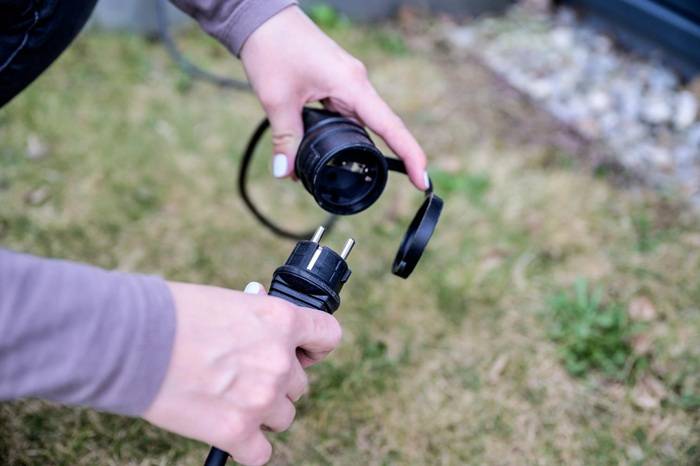 Verlängerungskabel H05RR-F 3G1,5 IP44 Kabel-L.5m Kabel:Gummi schwarz