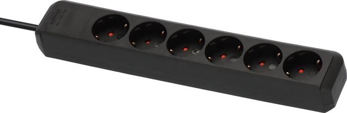 Steckdosenleiste Eco Line 6-fach Kabel-L.1,5m schwarz 1,5 m BRENNENSTUHL