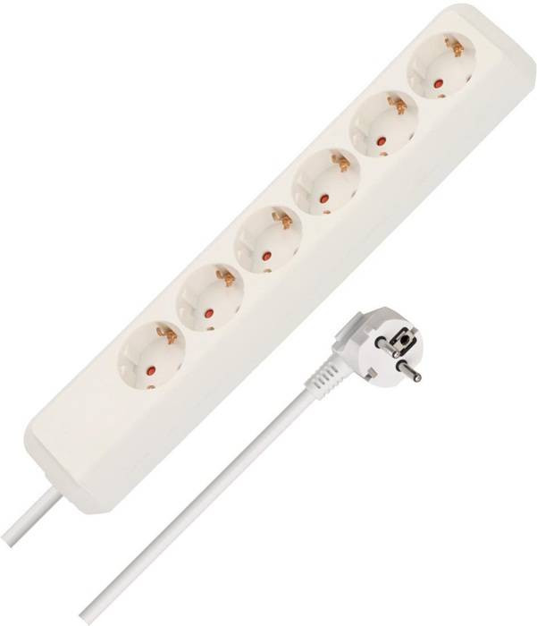 Steckdosenleiste Eco Line 6-fach Kabel-L.1,5m weiß 1,5 m BRENNENSTUHL