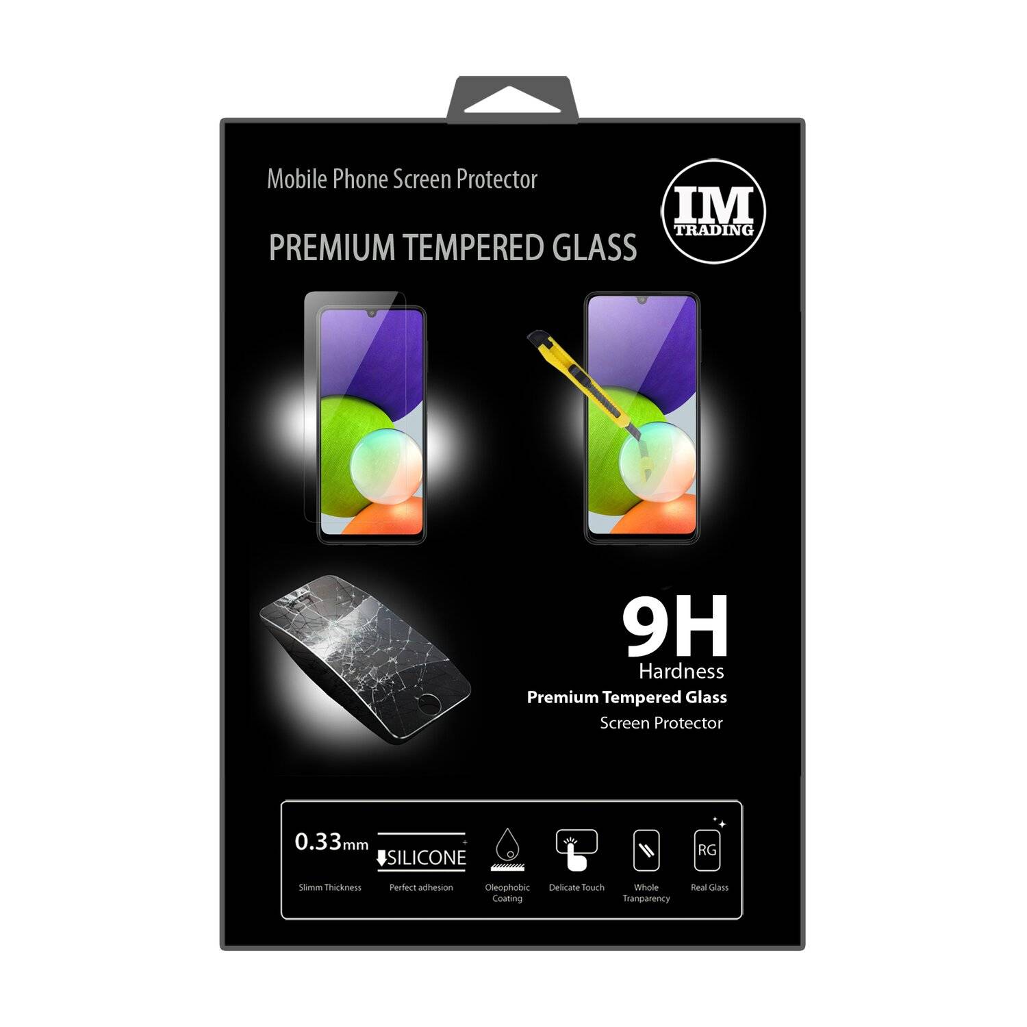 cofi1453® Schutzglas 9H für SAMSUNG GALAXY A22 5G (A226B) Displayschutzfolie Schutzfolie Passgenau Glas