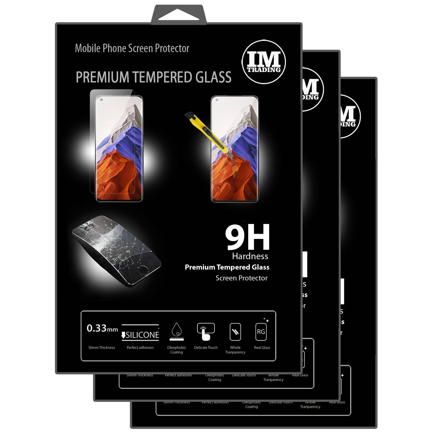 cofi1453® 3 Stück Schutzglas 9H für XIAOMI MI 11 PRO Displayschutzfolie Schutzfolie Passgenau Glas