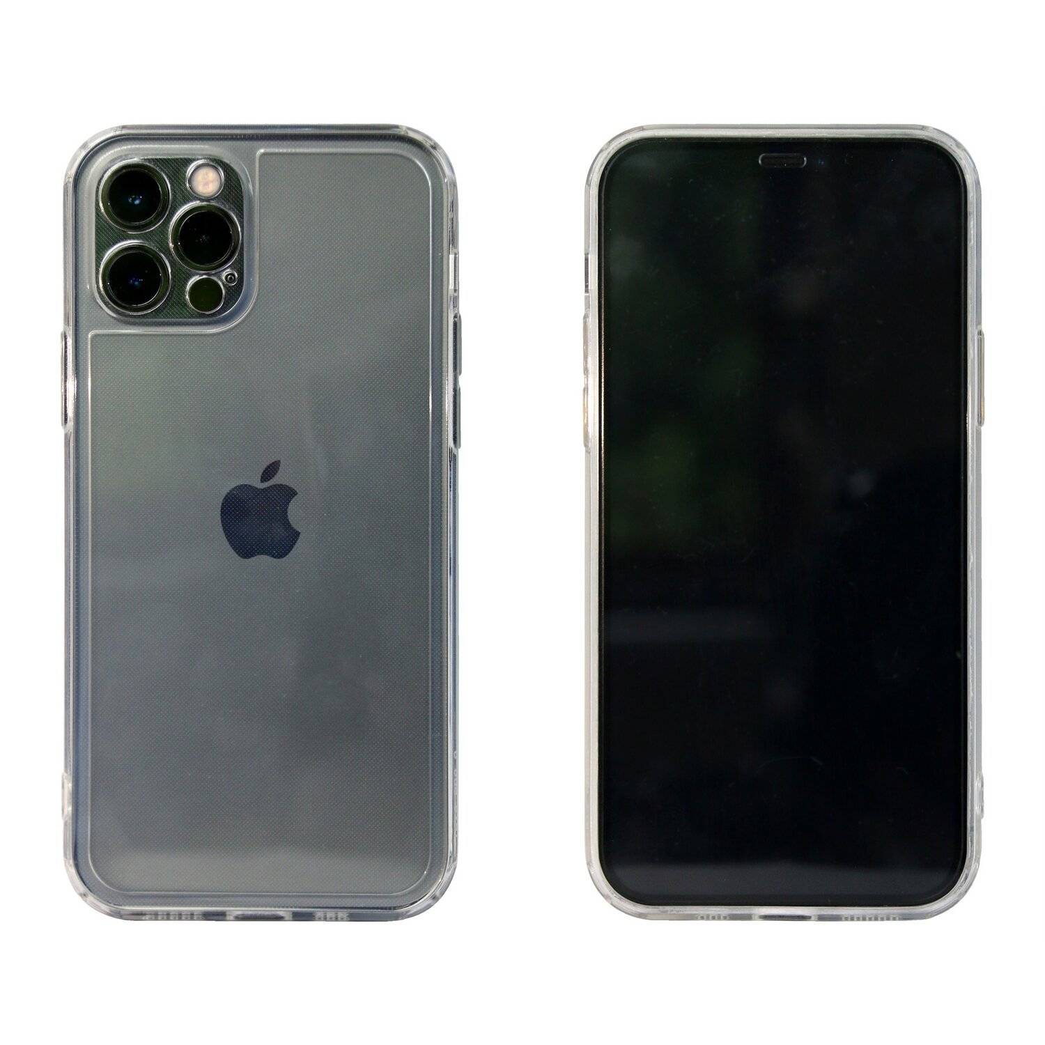 Schutzhülle TPU mit Kameraschutz Bumper Hülle Case Handy Smartphone für iPhone 12 Pro Transparent
