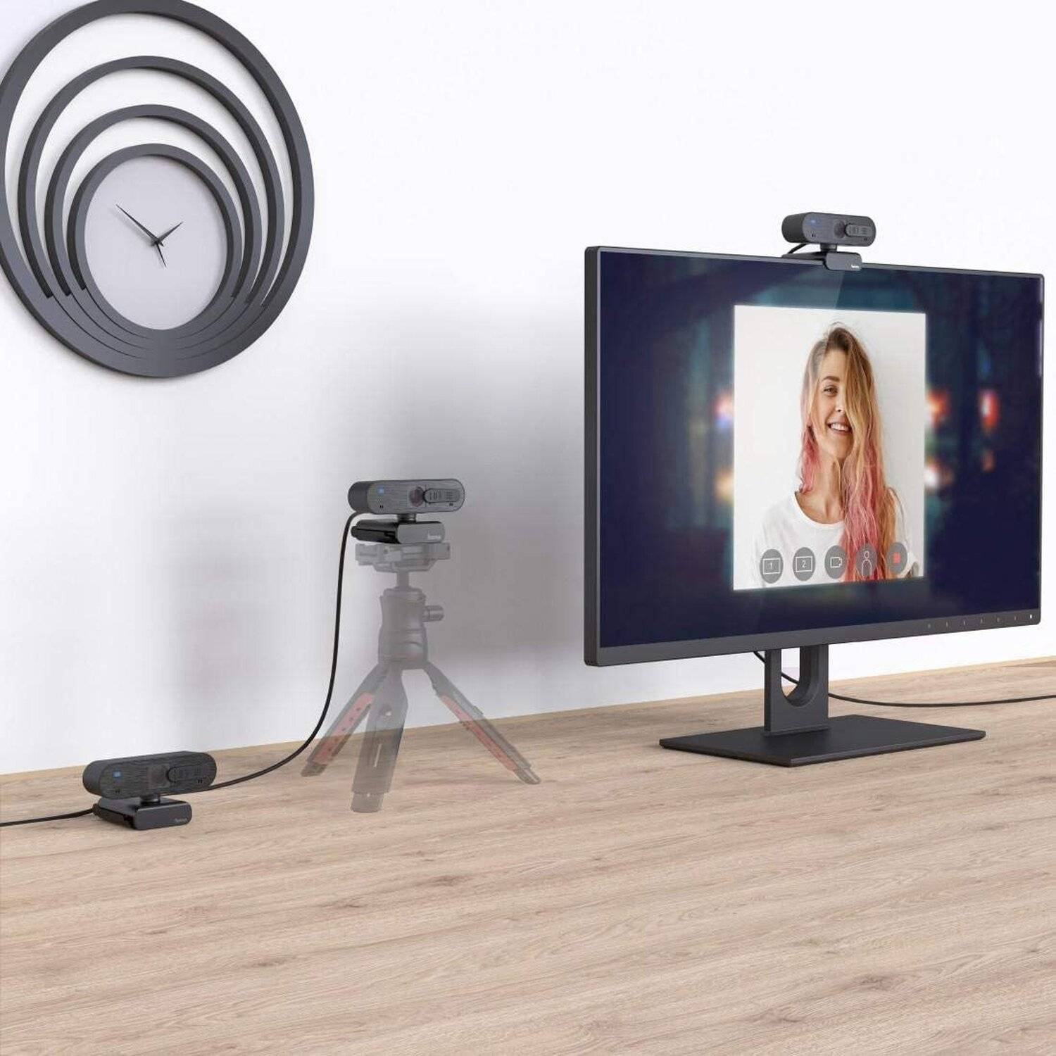 Hama Webcam C-600 Pro 1080p Full HD mit Stereo Mikrofon