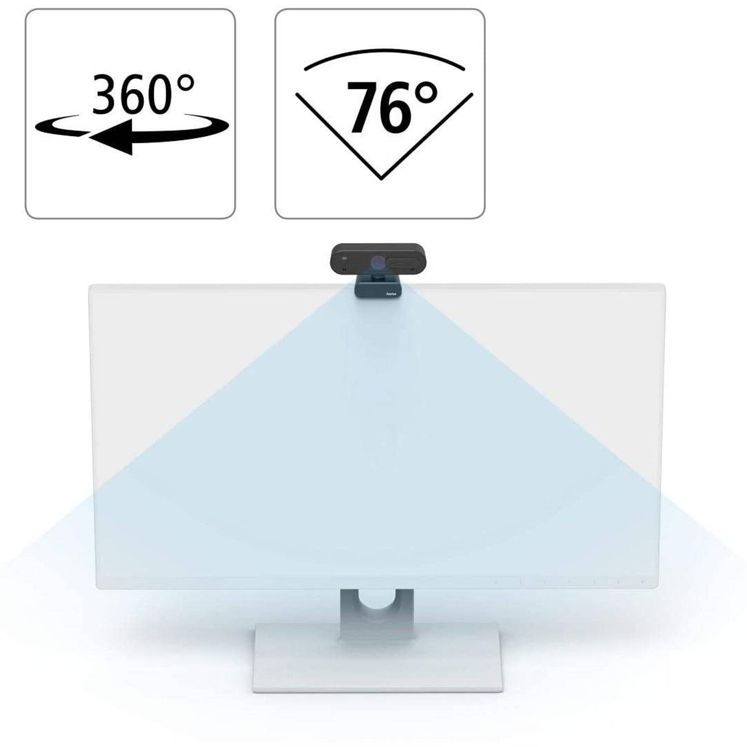 Hama Webcam C-600 Pro 1080p Full HD mit Stereo Mikrofon