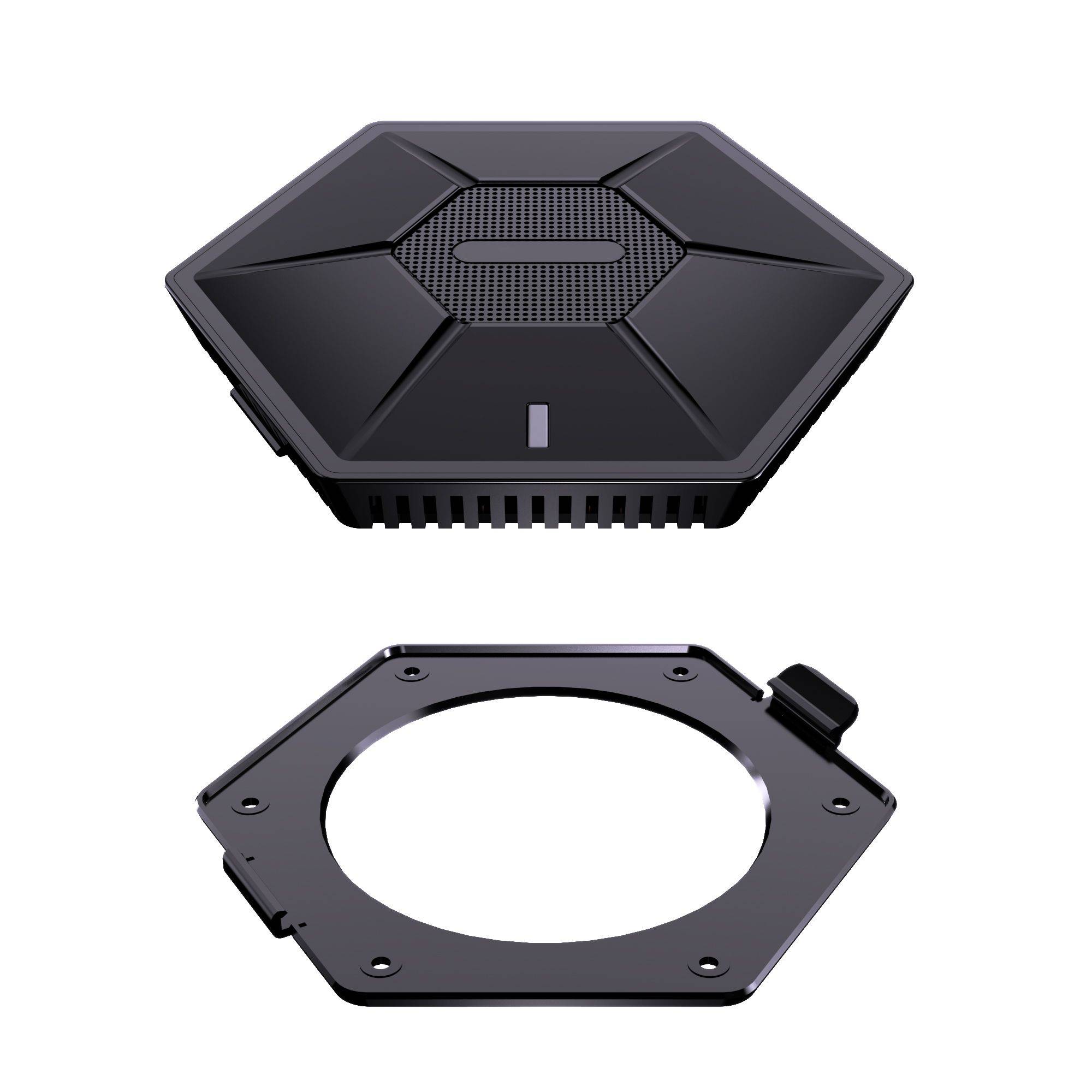 kalb | Alien QI Unterbau Ladegerät schwarz Ladedistanz 15-33 mm Smart Wireless