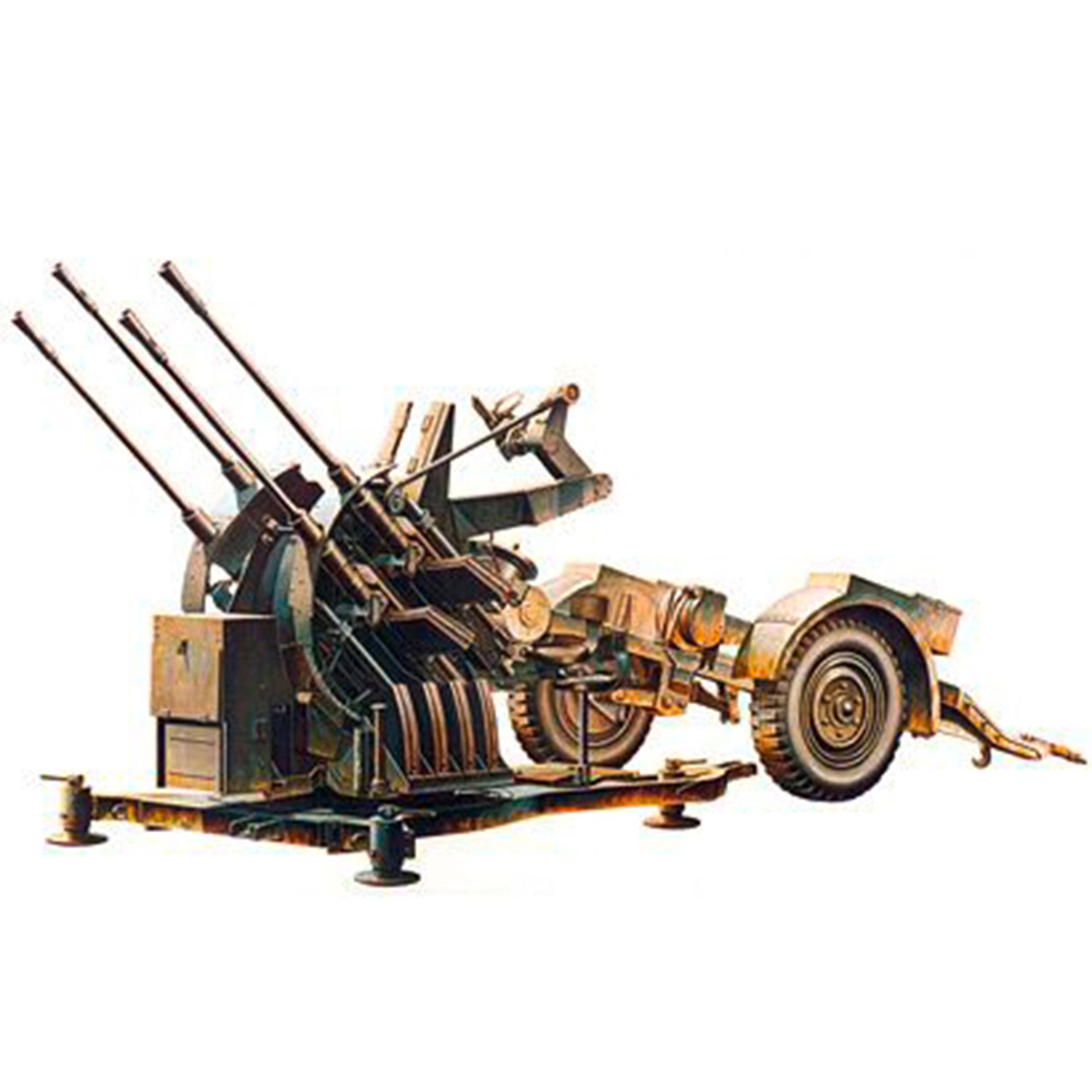 Tamiya 1:35 WWII Dt. 20mm FLAKVIERLING 38 SDAH 52 2CM 300035091