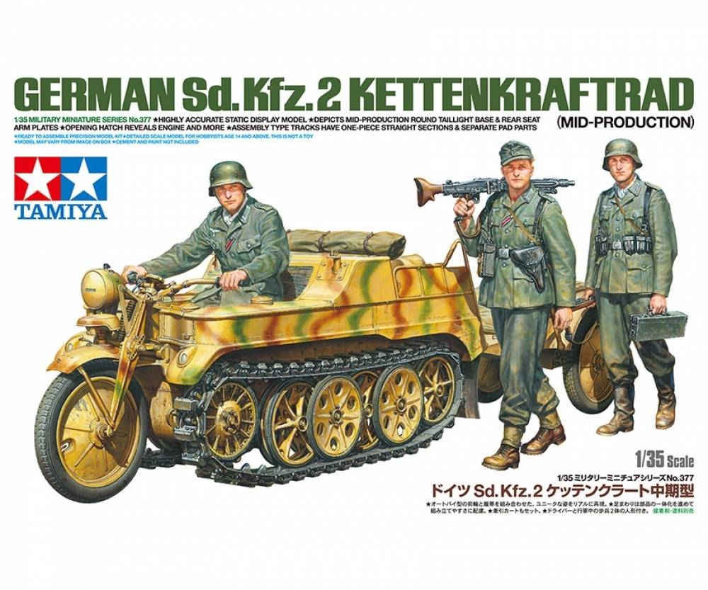 Tamiya 1:35 - Dt. Sd.Kfz.2 Kettenkrad - 300035377