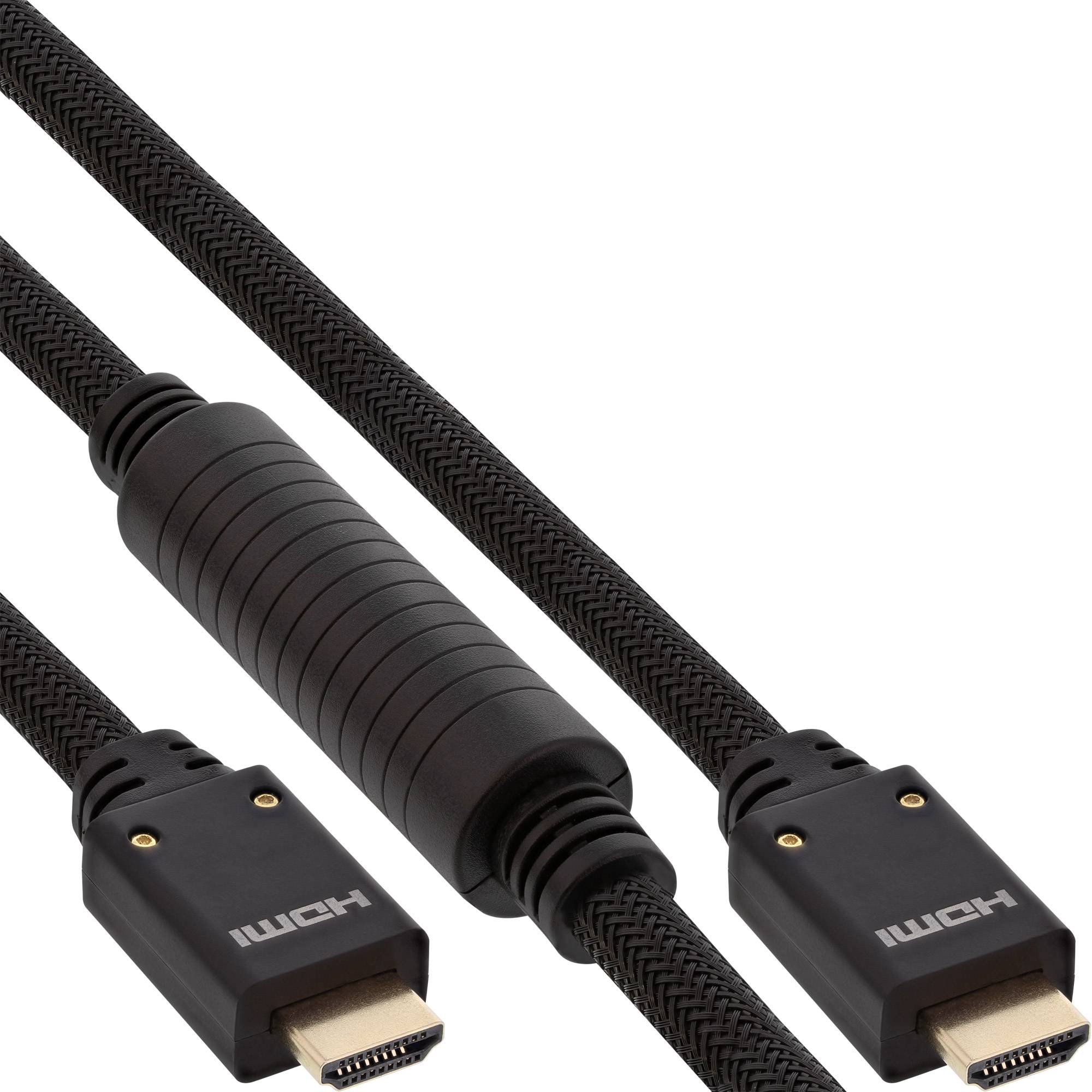 INLINE - HDMI Aktiv-Kabel - HDMI-High Speed mit Ethernet - 4K2K - ST/ST - 25m