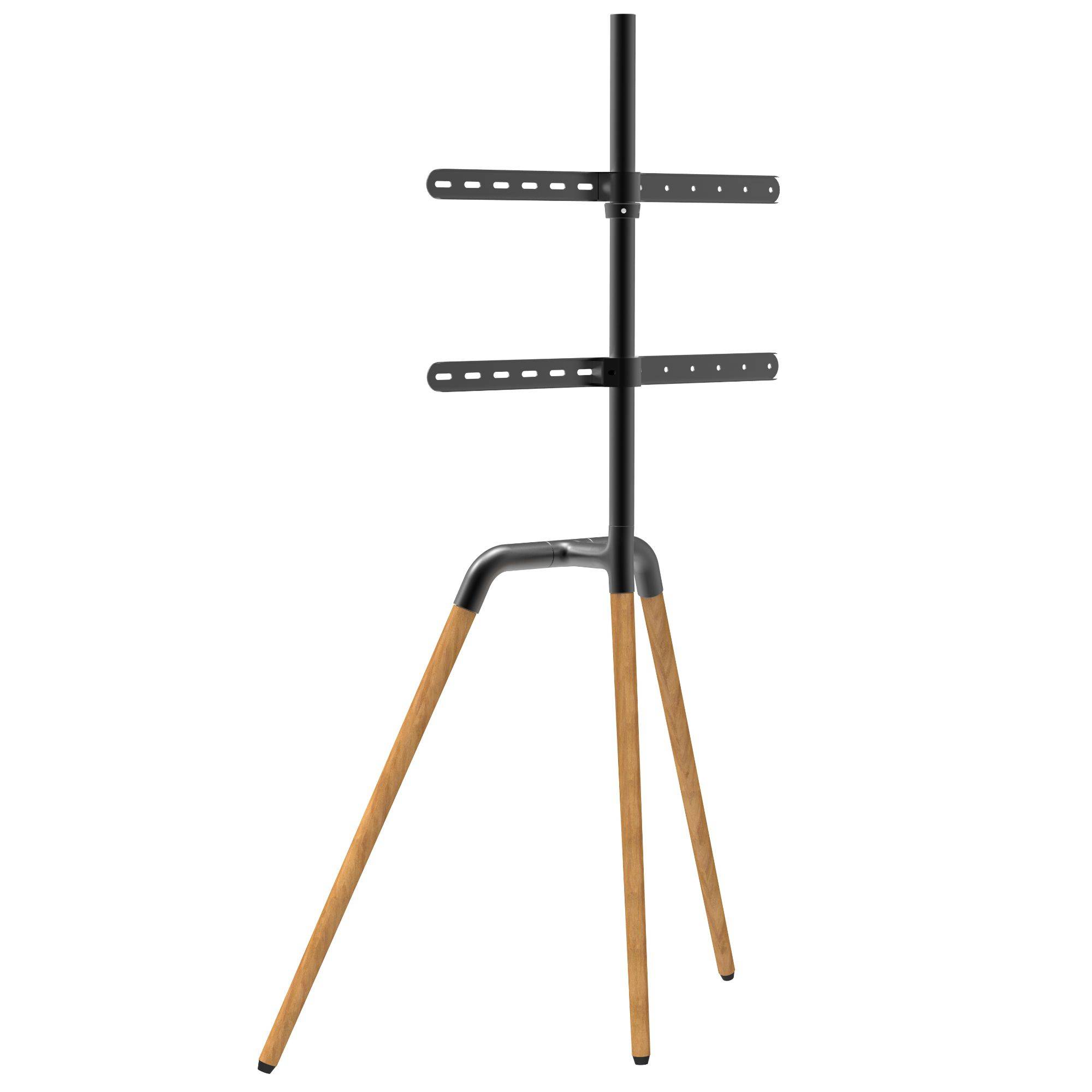 kalb | TV Standhalter Buche - VESA bis max. 600x400 für 45-65 Zoll max. 40kg Schwarz
