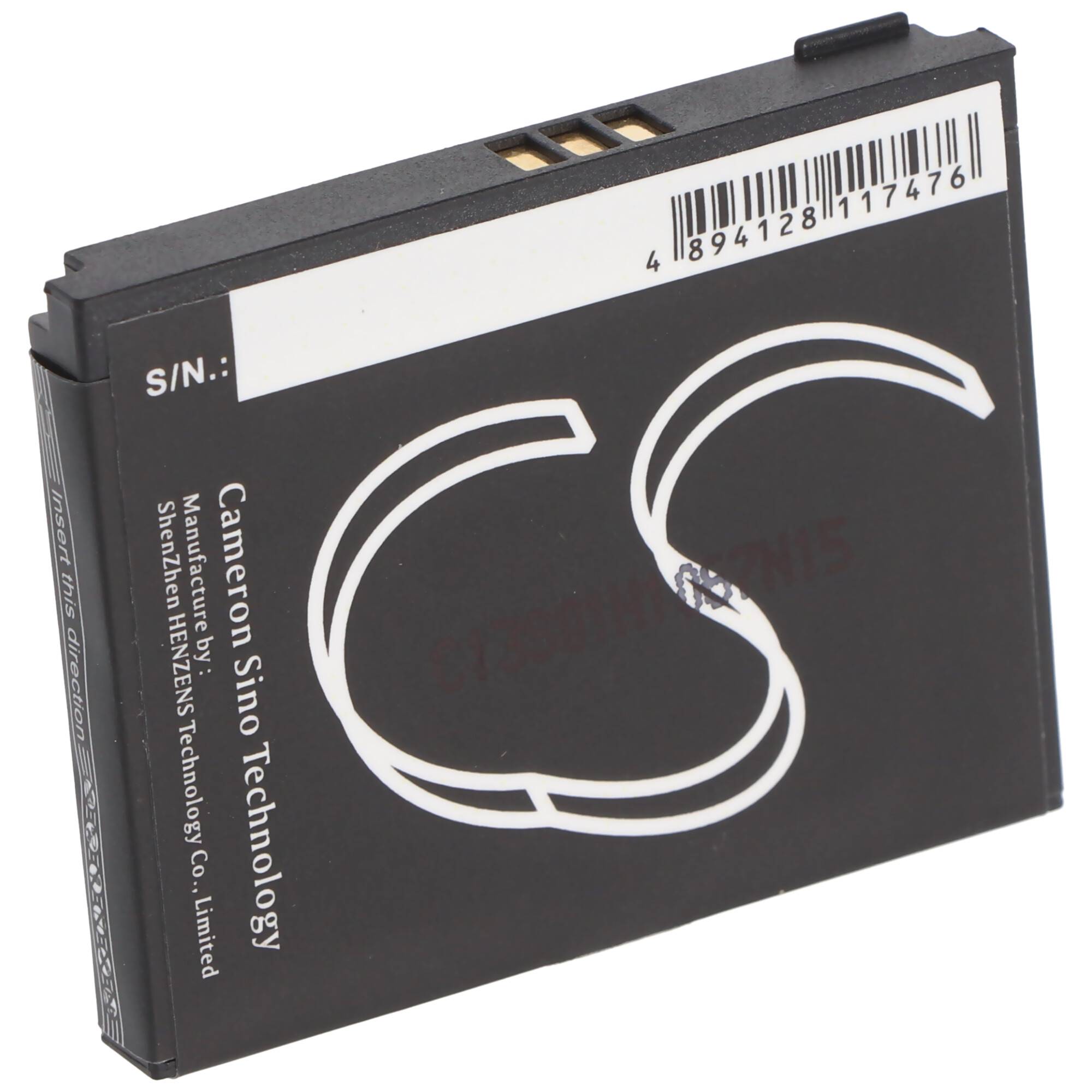 Akku passend für Becker HJS100, HJS-100, Map Pilot, Mercedes Benz Map Pilot, VW Map Pilot 3,7 Volt 900mAh Li-Ionen Akku