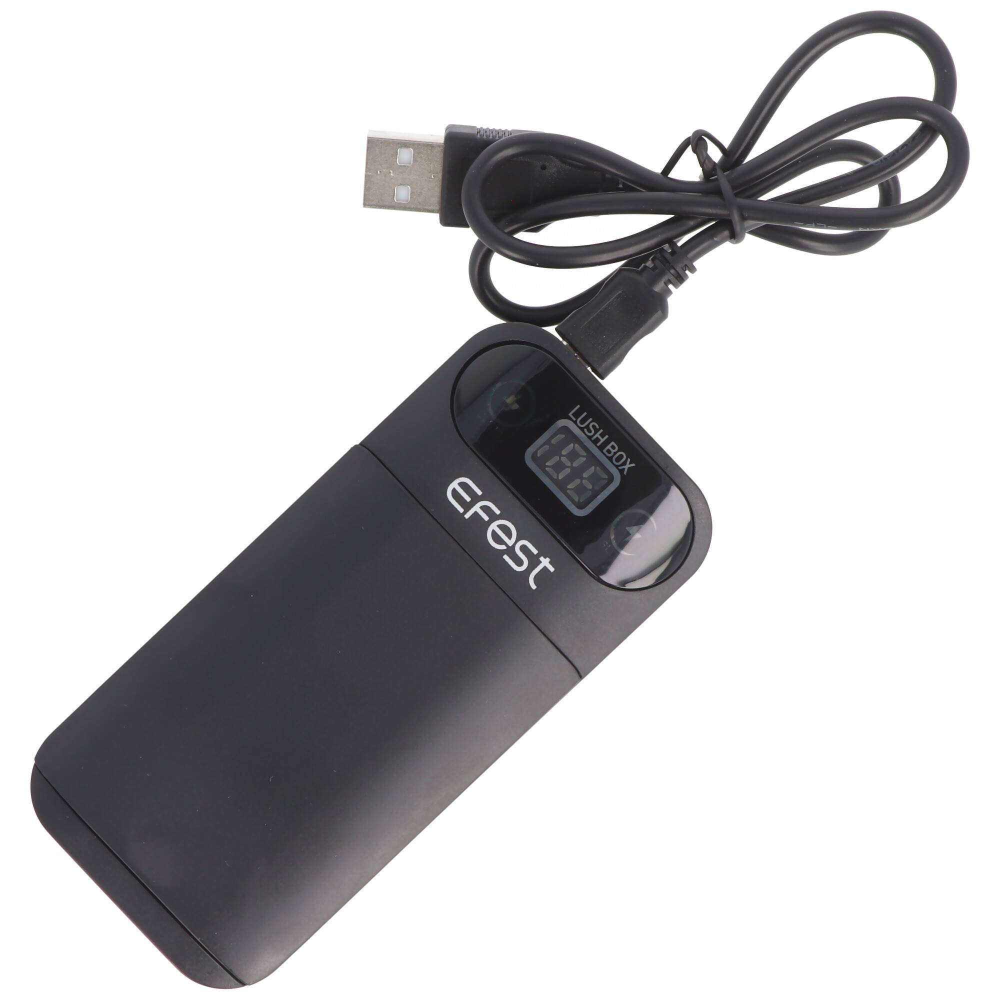 Powerbank und 18650 Li-ion Ladegerät für 18650 3,6V -3,7V max. 66,5mm Lithium Ionen Akkus, ohne Akkus