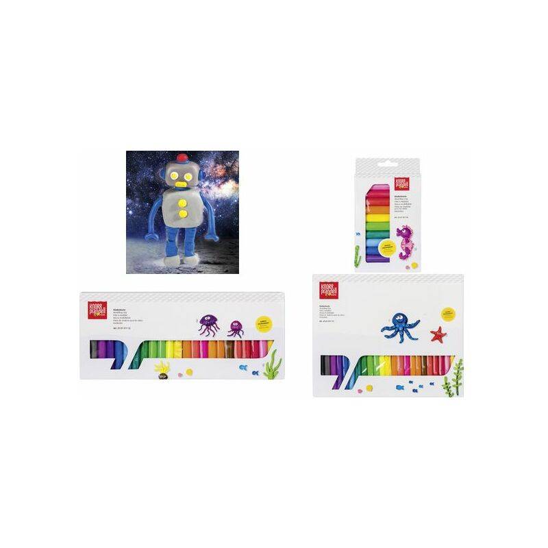 KNORR prandell Kinderknete-Set, 24 Farben, 500 g
