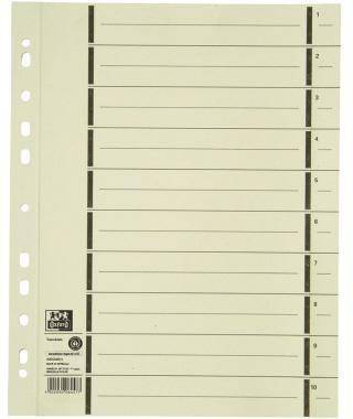 Oxford Trennblatt 400004672 DIN A4 mP 200g Karton ch 100 St./Pack.