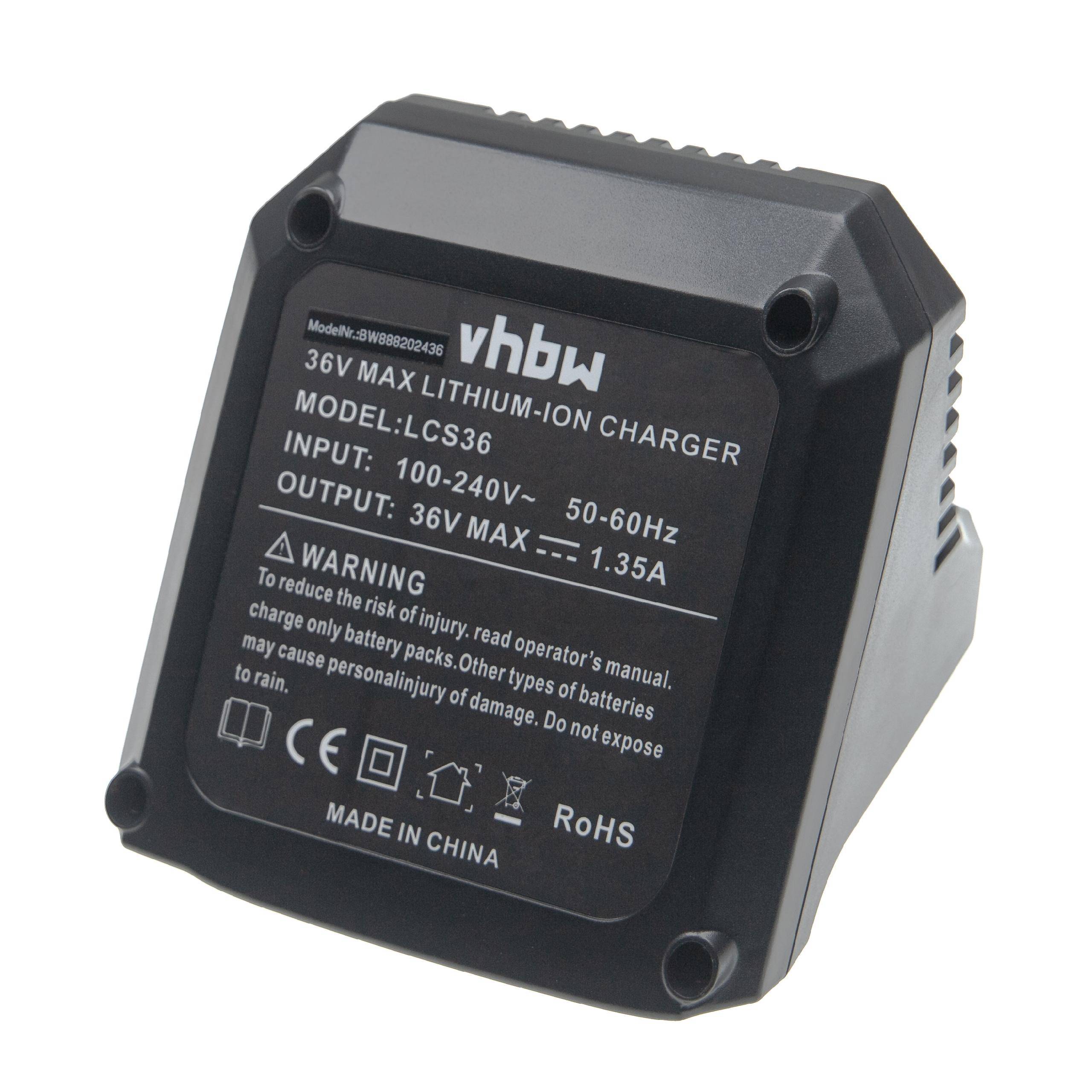vhbw Ladegerät kompatibel mit Black & Decker CST1200, CST800, GLC3630L, GLC3630L20, GTC3655L, GTC3655L20 Werkzeug Li-Ion-Akkus