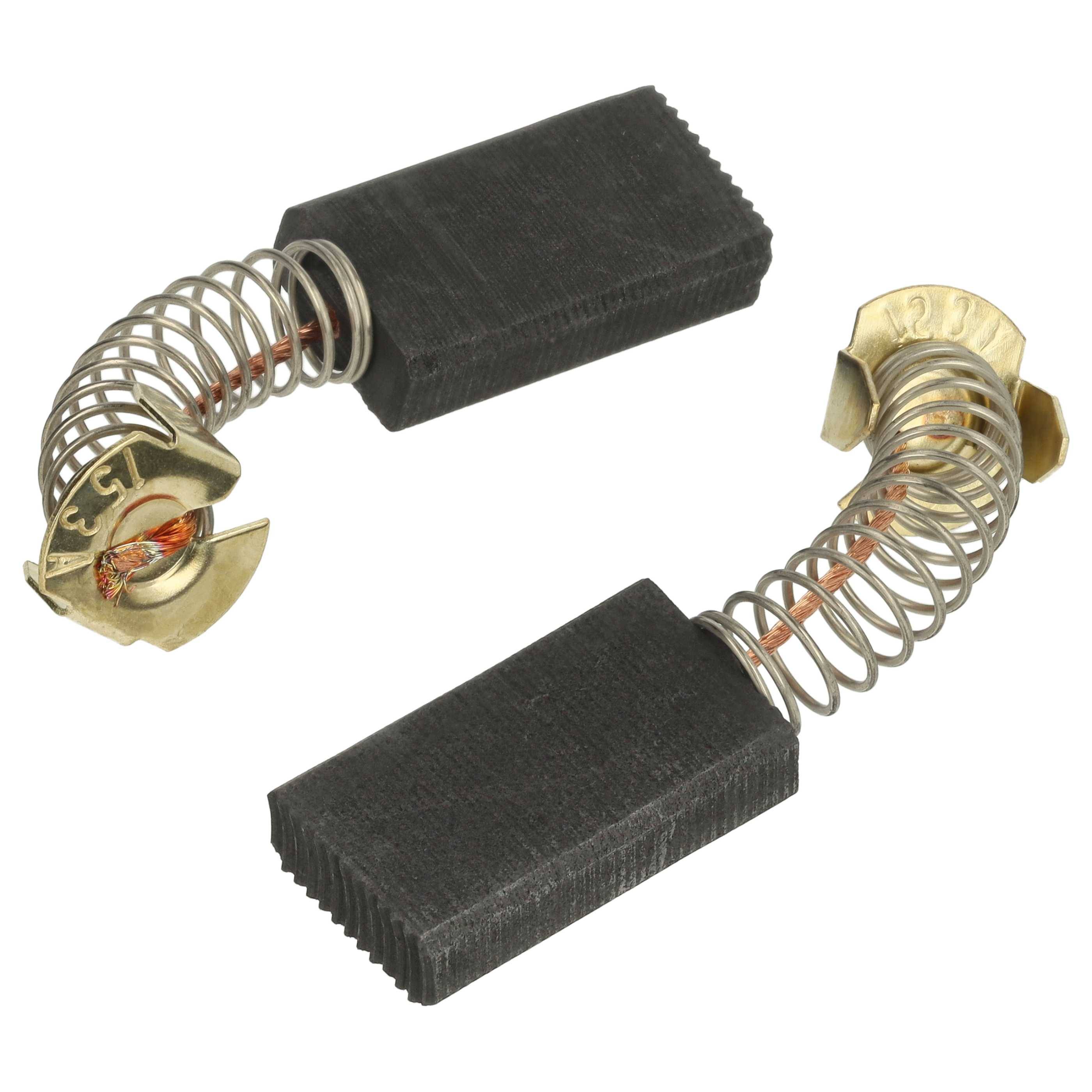 vhbw 2x Kohlebürste 26 x 14 x 6 mm kompatibel mit Bosch GWS 14-125 CIT (3 601 H29 A30) Elektrowerkzeug + Feder