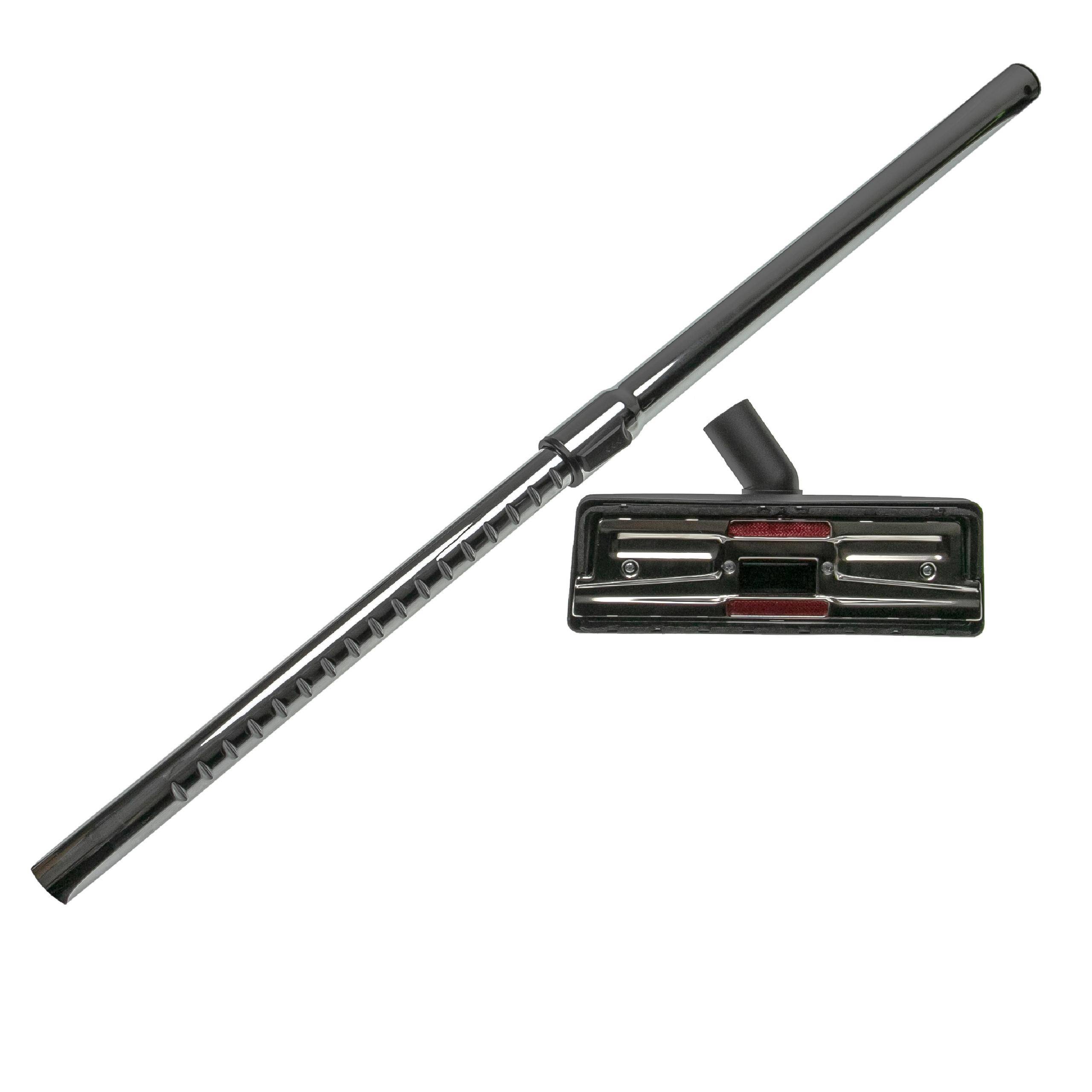 vhbw 3-tlg. Zubehör-Set kompatibel mit Miele S411I, S400I, S402I, S404I, S408I, S410I Staubsauger - Bodendüse, Teleskop-Rohr, Schlauch