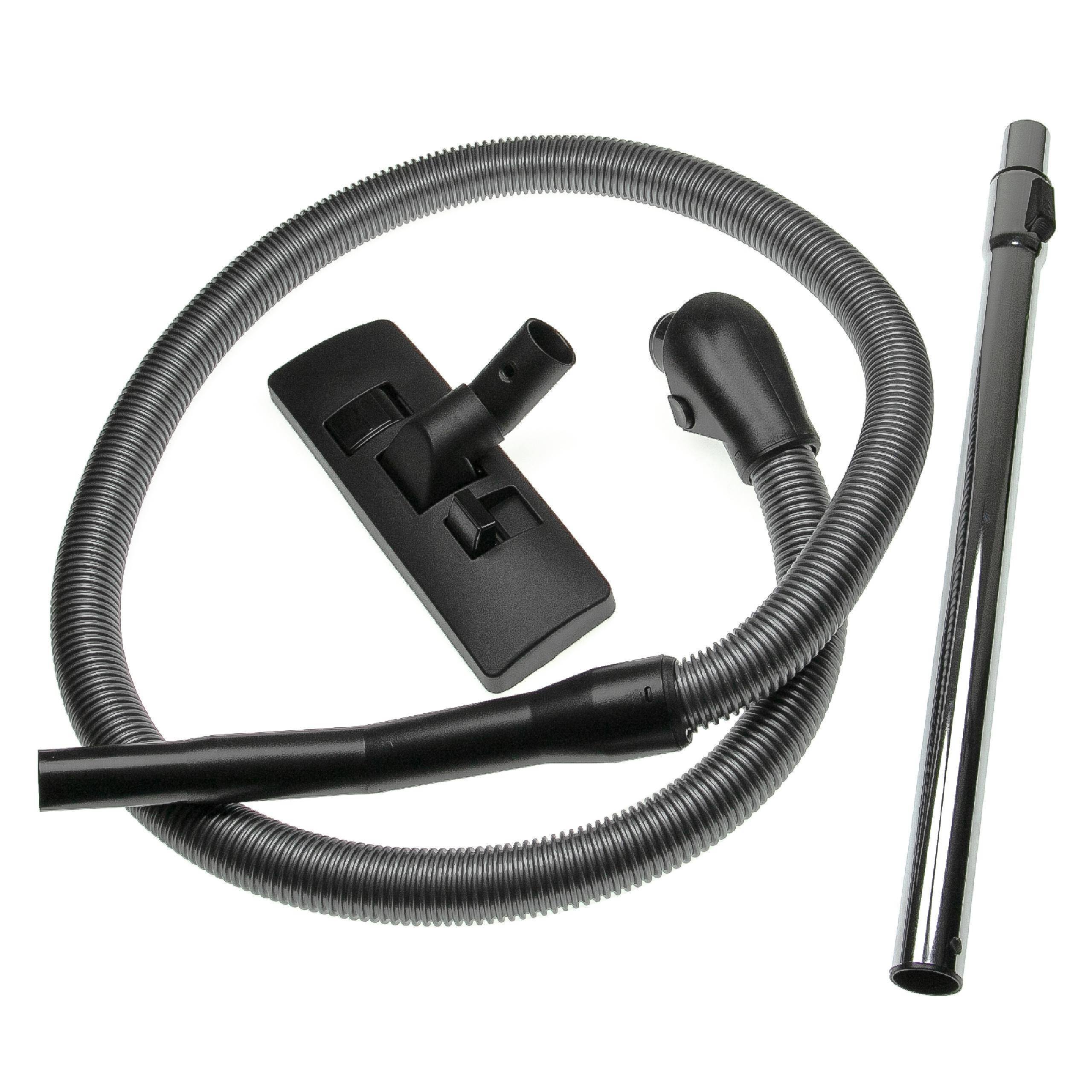 vhbw 3-tlg. Zubehör-Set kompatibel mit Miele Electronic 3100, Electronic 3200 Staubsauger - Bodendüse, Teleskop-Rohr, Schlauch