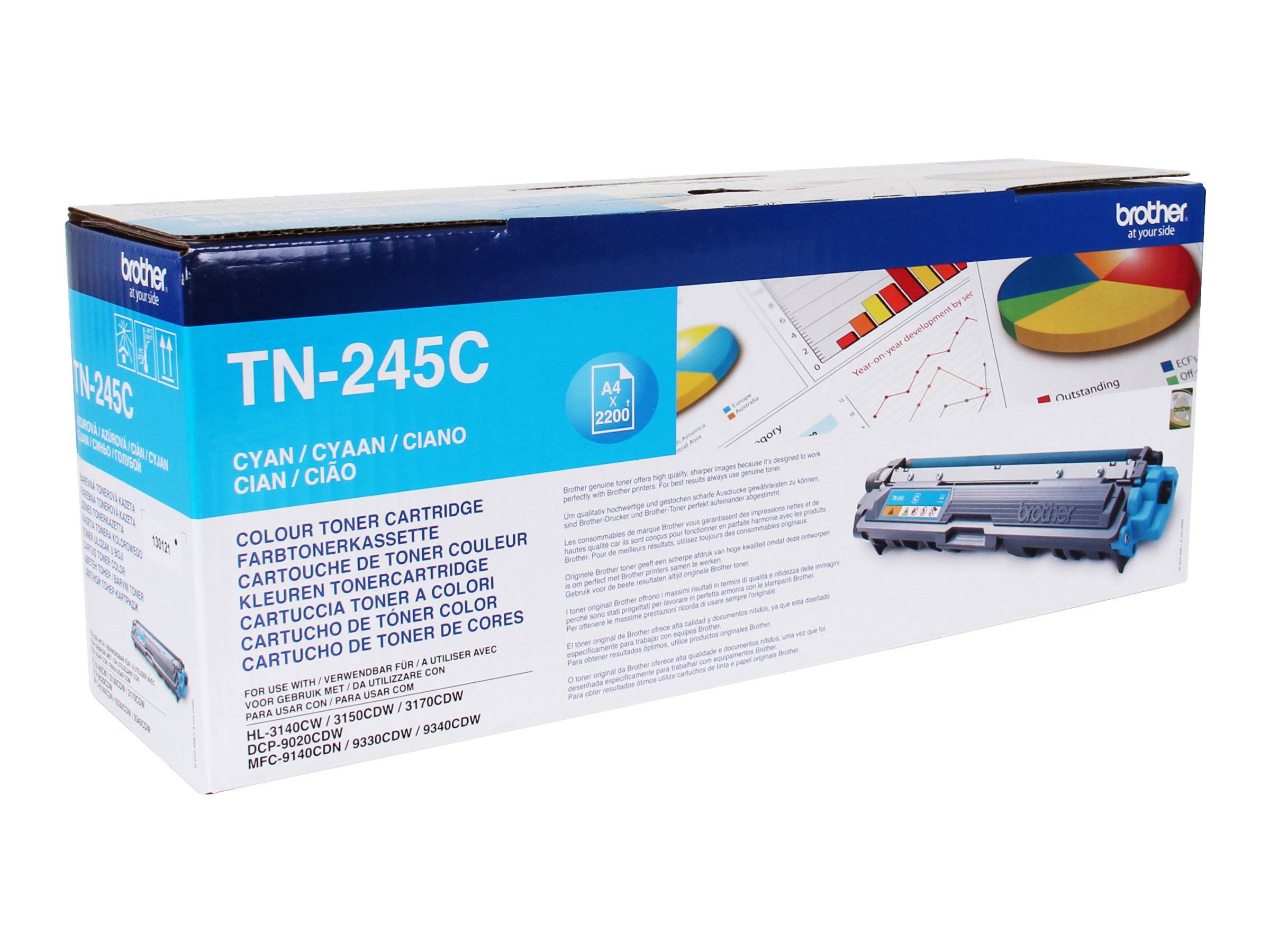 Brother TN245C - Hohe Ergiebigkeit - Cyan - Original
