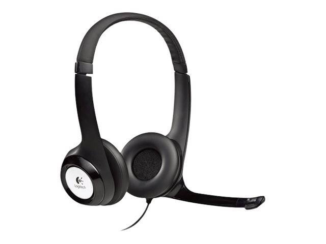 Logitech H390 On Ear Headset kabelgebunden Stereo Schwarz Mikrofon-Rauschunterdrückung, Noise Cancelling Lautstärkeregelung