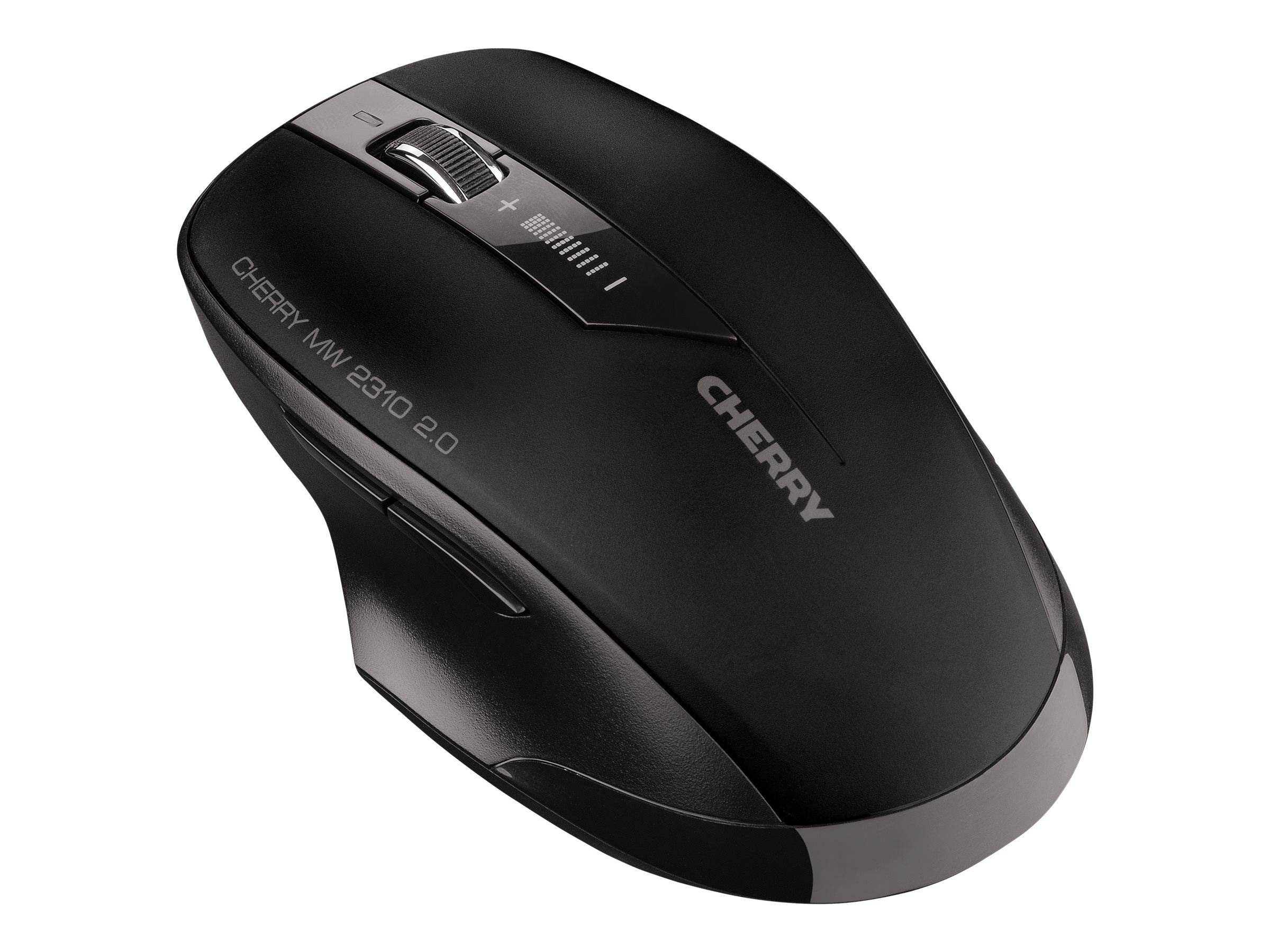 Cherry MW 2310 2.0 - Maus - rechts- und linkshändig - optisch - 6 Tasten - kabellos - RF, 2.4 GHz - kabelloser Empfänger (USB)