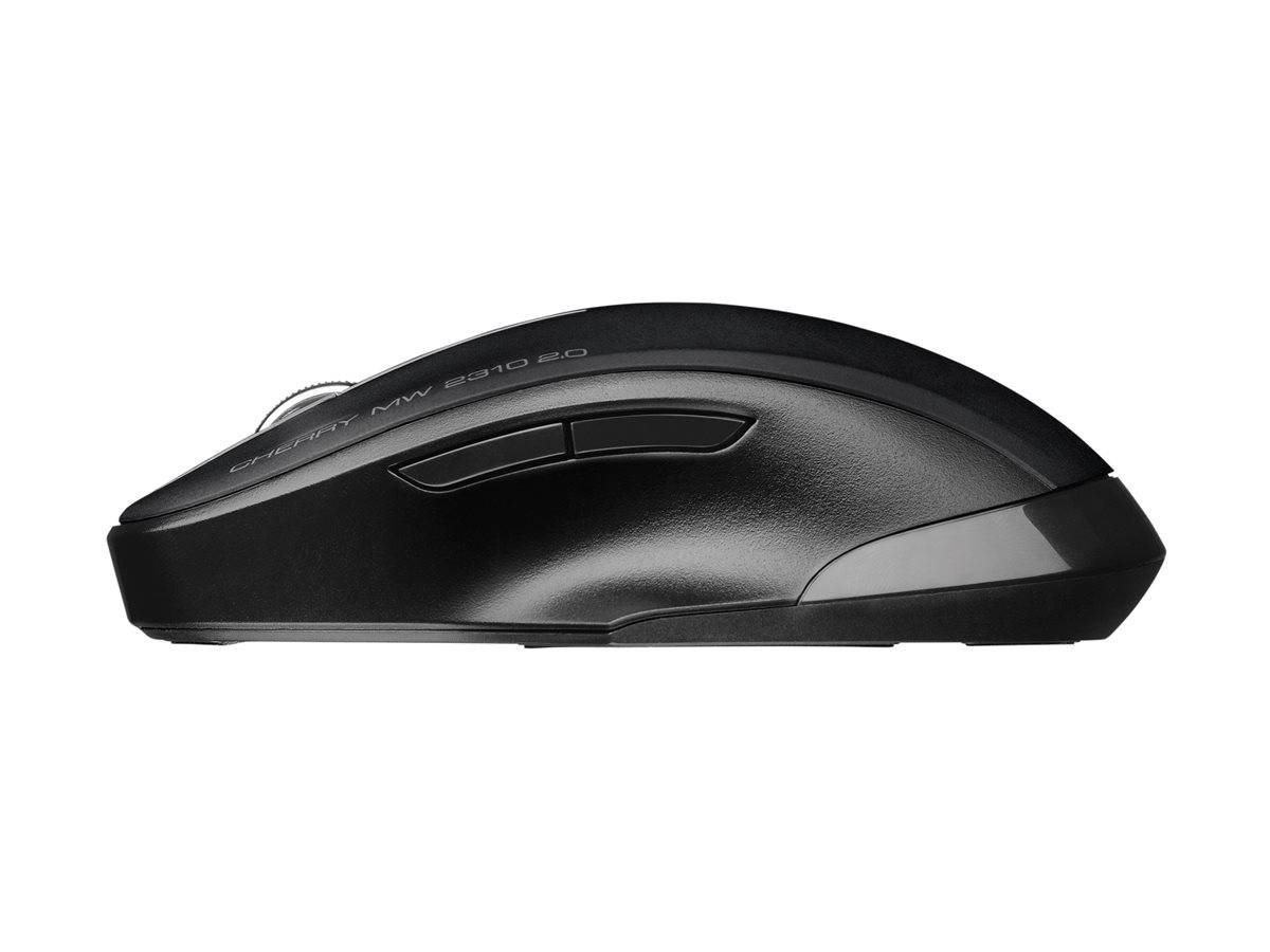 Cherry MW 2310 2.0 - Maus - rechts- und linkshändig - optisch - 6 Tasten - kabellos - RF, 2.4 GHz - kabelloser Empfänger (USB)