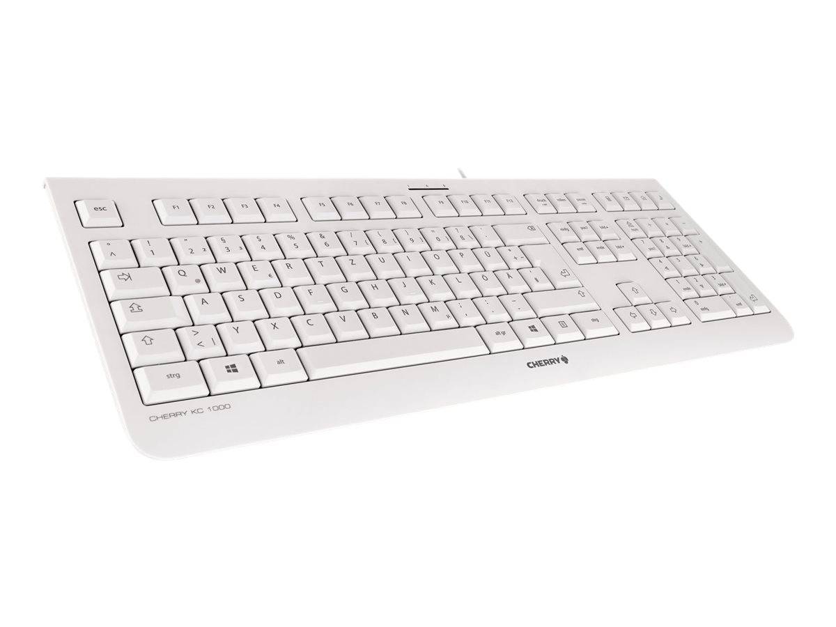 CHERRY KC 1000 - Tastatur - USB - GB - Pale Gray