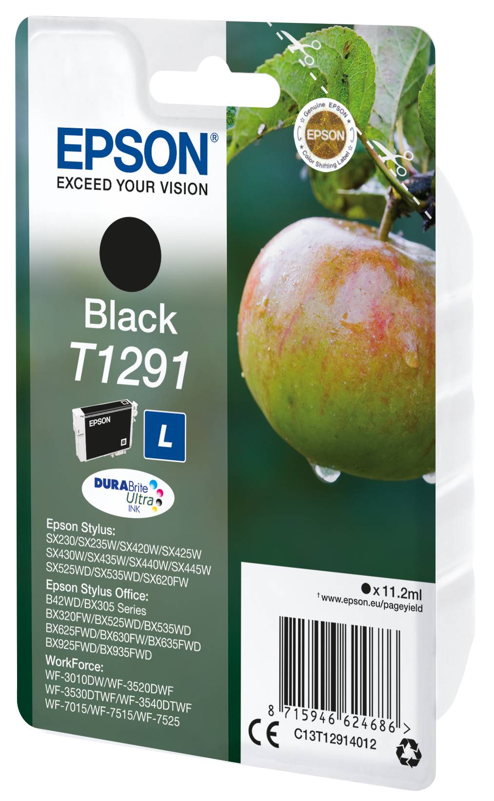 Epson T1291 - 11.2 ml - L-Größe - Schwarz - Original