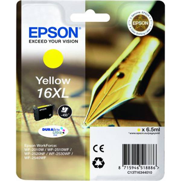 Epson 16XL - 6.5 ml - XL - Gelb - Original - Blisterverpackung