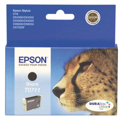 Epson T0711 - 7 ml - Schwarz - Original - Tintenpatrone
