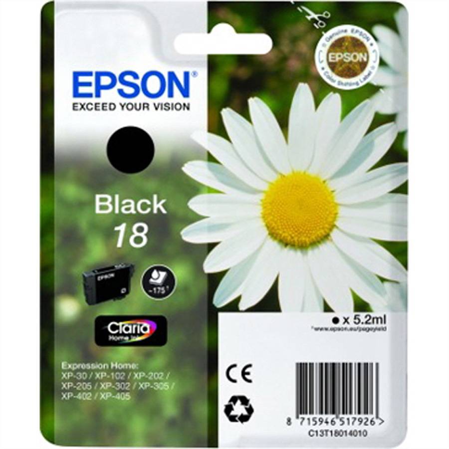 Epson 18 - 5.2 ml - Schwarz - Original - Tintenpatrone