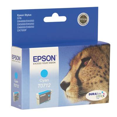 Epson T0712 - 5.5 ml - Cyan - Original - Tintenpatrone