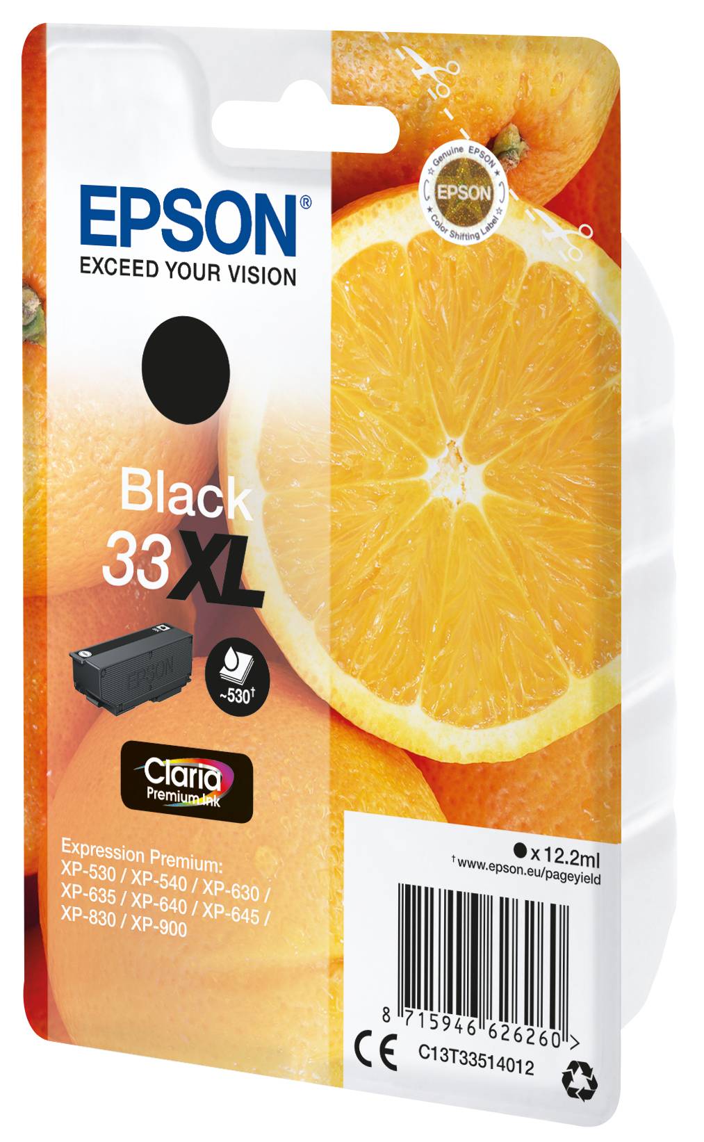 Epson 33XL - 12.2 ml - XL - Schwarz - Original
