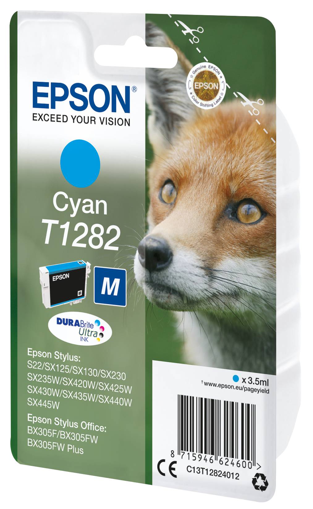 Epson T1282 - 3.5 ml - Größe M - Cyan - Original