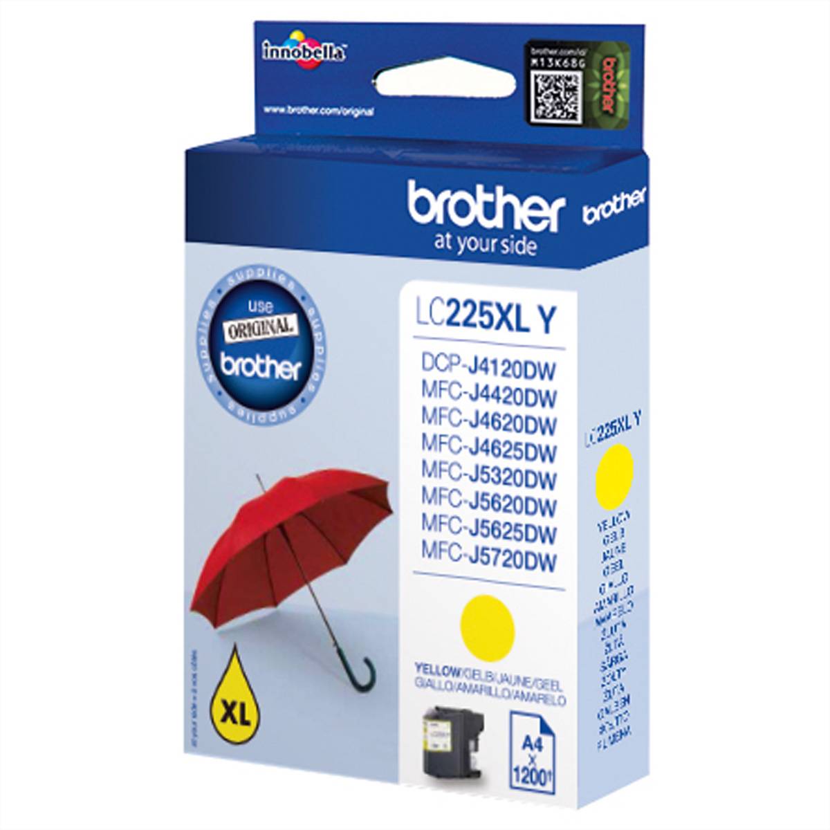 Brother LC225XLY - Gelb - Original - Tintenpatrone
