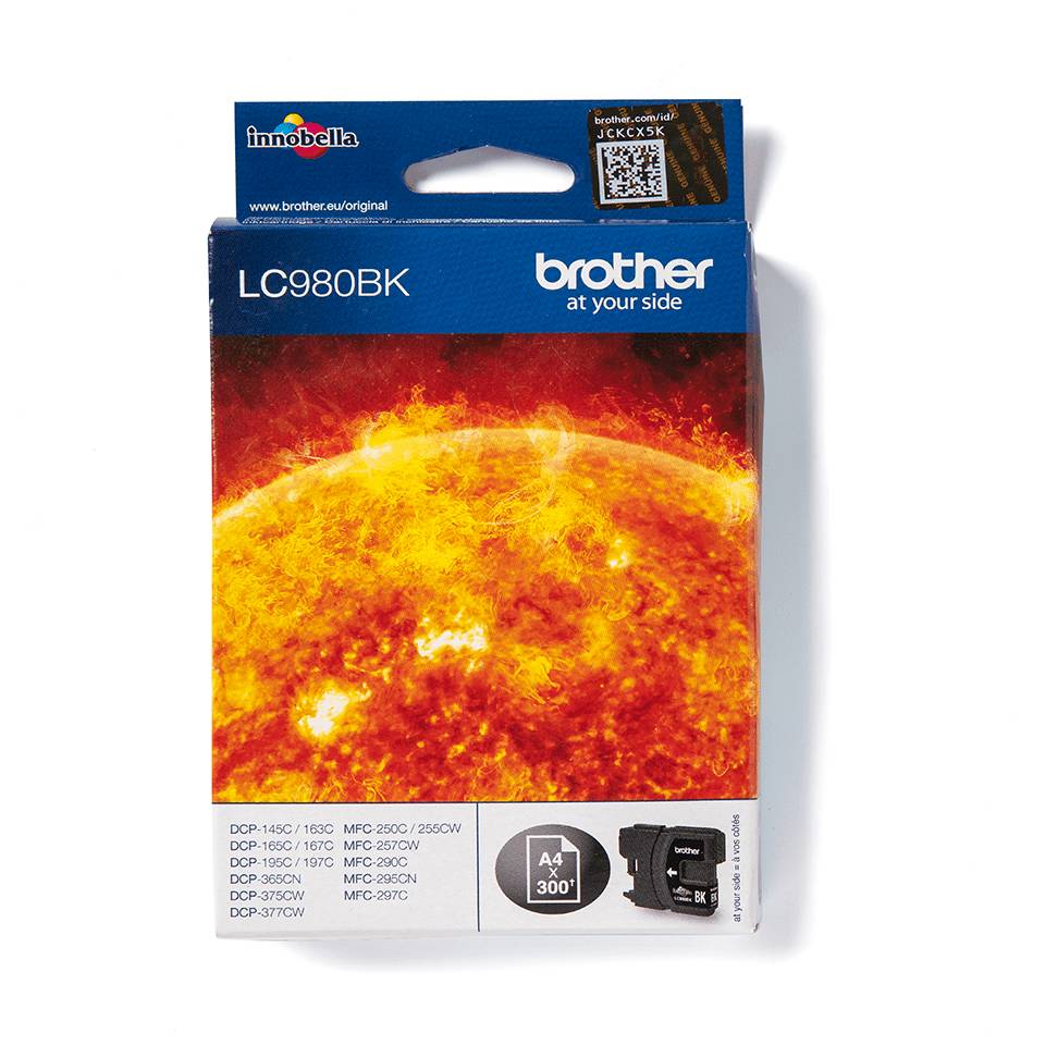 Brother LC980BK - Schwarz - original - Tintenpatrone