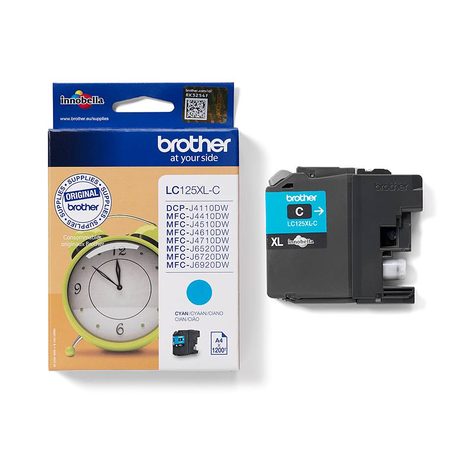 Brother LC125XLC - Sehr hohe Ergiebigkeit - Cyan