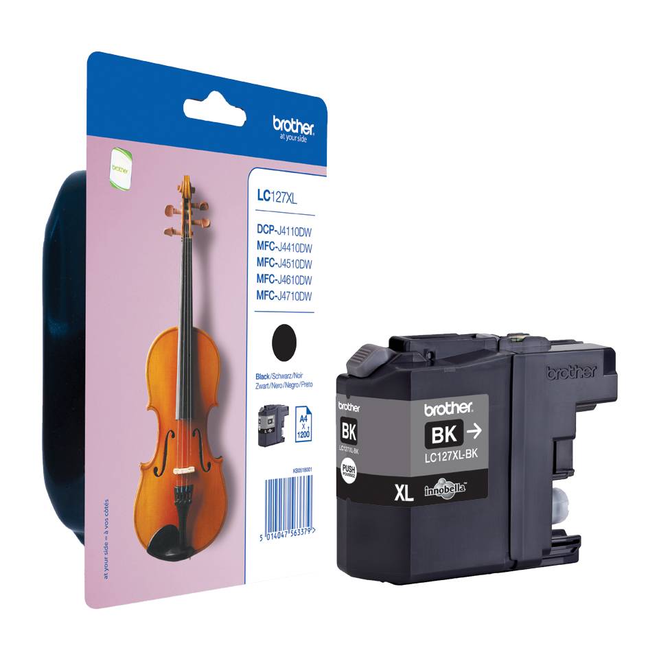 Brother LC127XLBK - Sehr hohe Ergiebigkeit - Schwarz